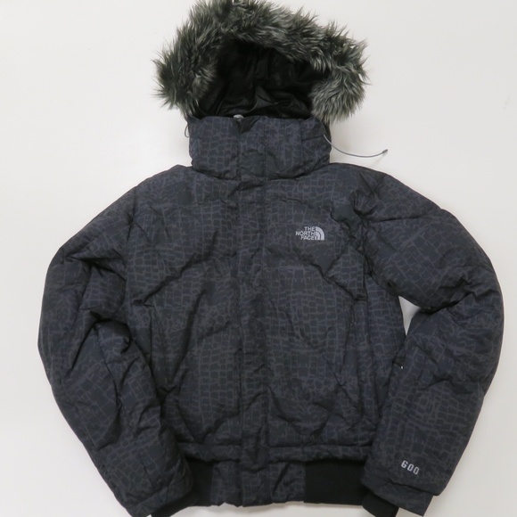 north face black jacket with fur hood